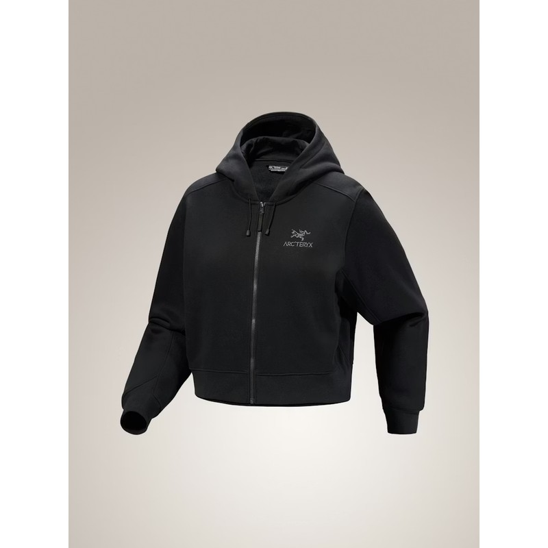 W´s Emblem Fleece Full Zip Crop Hoody