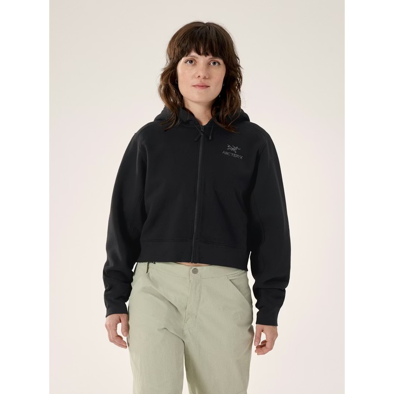 W´s Emblem Fleece Full Zip Crop Hoody