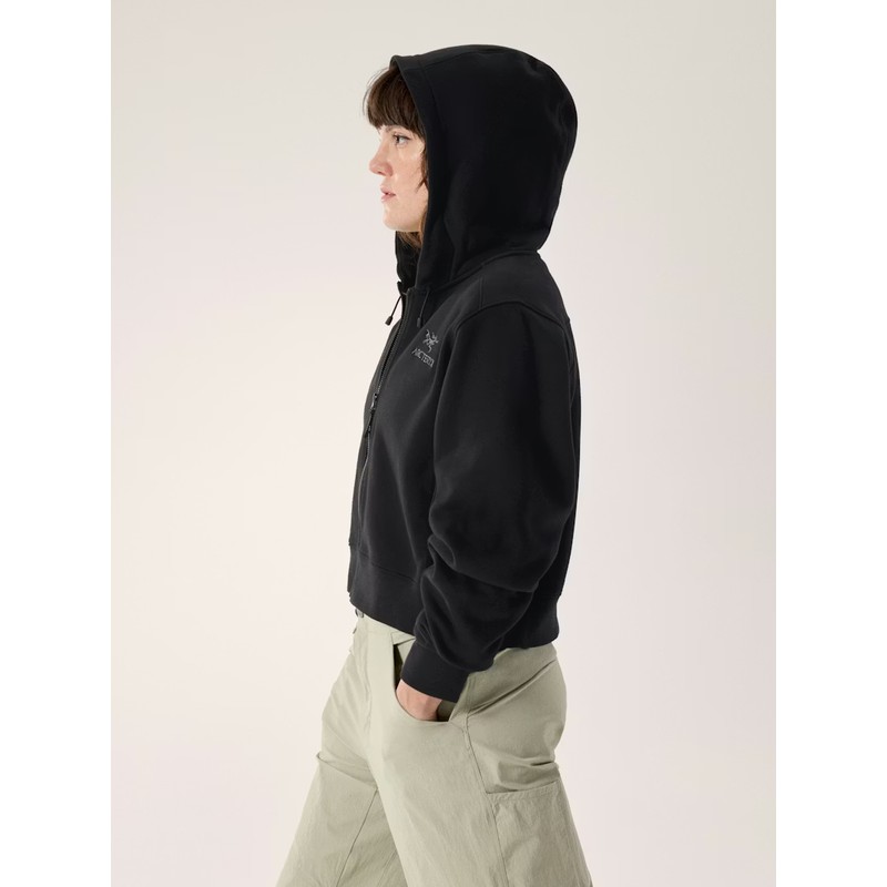 W´s Emblem Fleece Full Zip Crop Hoody