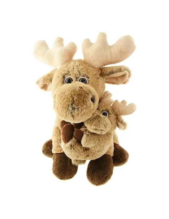 Älg Med Älgbebis 25cm