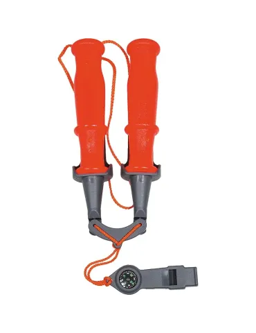 Dubb ink visselpipa och kompass