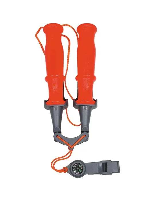 Dubb ink visselpipa och kompass