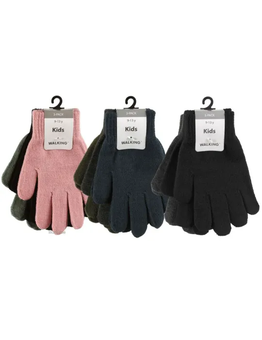 Magisk Vante 9-13år 3 Pack