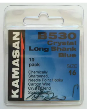 B530 Crystal Long Shank Blue