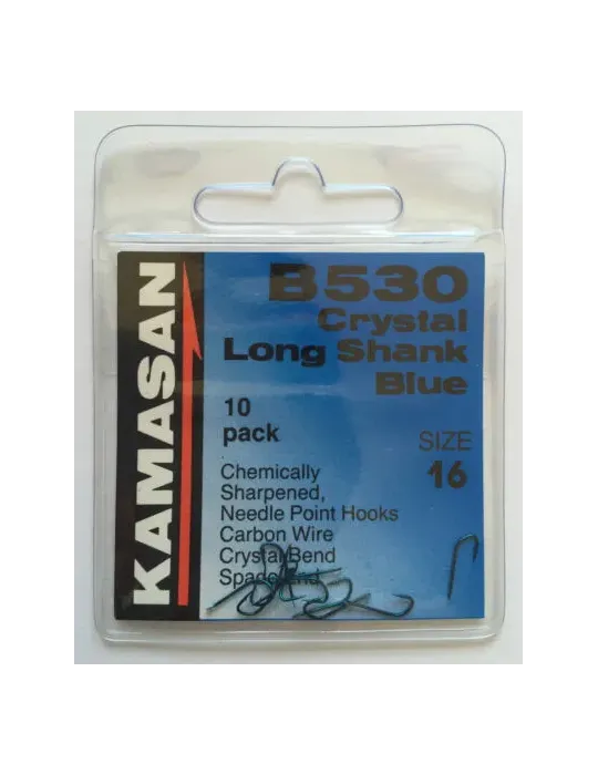 B530 Crystal Long Shank Blue
