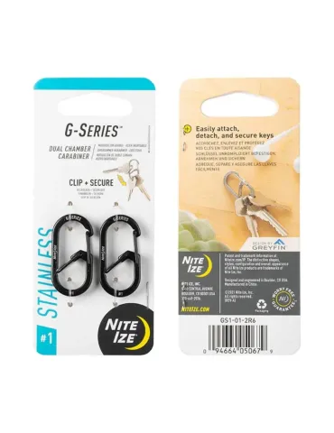 G-Series Dual Chamber Carabiner Stainless 1 - 2-pack