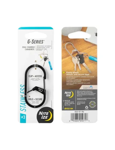 G-Series Dual Chamber Carabiner Stainless 3