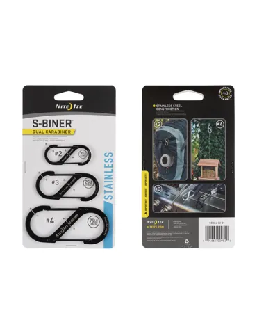 S-Biner Dual Carabiner Stainless - Combo Pack