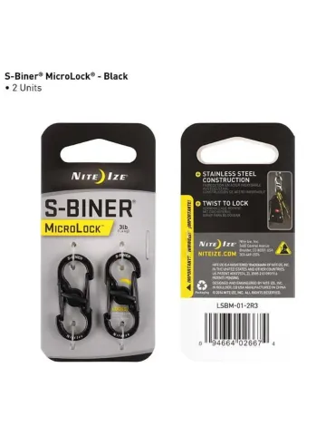S-Biner Microlock Stainless - 2-pack