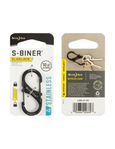 S-Biner SlideLock Dual Carabiner Stainless 2