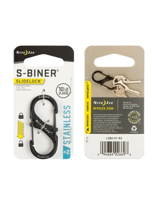 S-Biner SlideLock Dual Carabiner Stainless 2