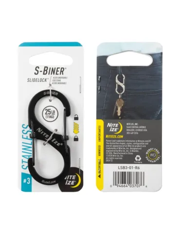 S-Biner SlideLock Dual Carabiner Stainless 3